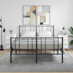 vidaXL Nachttische 2 Stk. Hochglanz-Weiß 40x35x69 cm Holzwerkstoff