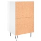 vidaXL Nachttische 2 Stk. Hochglanz-Weiß 40x35x69 cm Holzwerkstoff vidaXL Nachttische 2 Stk. Hochglanz-Weiß 40x35x69 cm Holzwerkstoff