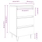 vidaXL Nachttische 2 Stk. Hochglanz-Weiß 40x35x69 cm Holzwerkstoff vidaXL Nachttische 2 Stk. Hochglanz-Weiß 40x35x69 cm Holzwerkstoff