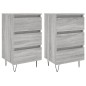vidaXL Nachttische 2 Stk. Grau Sonoma 40x35x69 cm Holzwerkstoff vidaXL Nachttische 2 Stk. Grau Sonoma 40x35x69 cm Holzwerkstoff