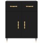 Highboard Schwarz 69,5x34x180 cm Holzwerkstoff Highboard Schwarz 69,5x34x180 cm Holzwerkstoff