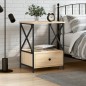 vidaXL Nachttisch Sonoma-Eiche 50x41x65 cm Holzwerkstoff vidaXL Nachttisch Sonoma-Eiche 50x41x65 cm Holzwerkstoff