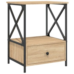 vidaXL Nachttisch Sonoma-Eiche 50x41x65 cm Holzwerkstoff