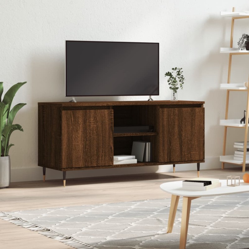 vidaXL TV-Schrank Braun Eichen-Optik 104x35x50 cm Holzwerkstoff vidaXL TV-Schrank Braun Eichen-Optik 104x35x50 cm Holzwerkstoff