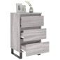 vidaXL Nachttisch Grau Sonoma 40x35x69 cm Holzwerkstoff vidaXL Nachttisch Grau Sonoma 40x35x69 cm Holzwerkstoff