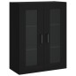 Wandschränke 2 Stk. Schwarz Holzwerkstoff Wandschränke 2 Stk. Schwarz Holzwerkstoff