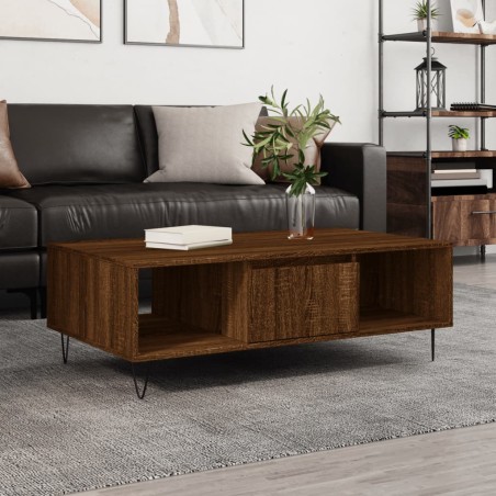 vidaXL Couchtisch Braun Eichen-Optik 104x60x35 cm Holzwerkstoff
