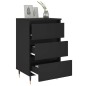 vidaXL Nachttische 2 Stk. Schwarz 40x35x69 cm Holzwerkstoff vidaXL Nachttische 2 Stk. Schwarz 40x35x69 cm Holzwerkstoff