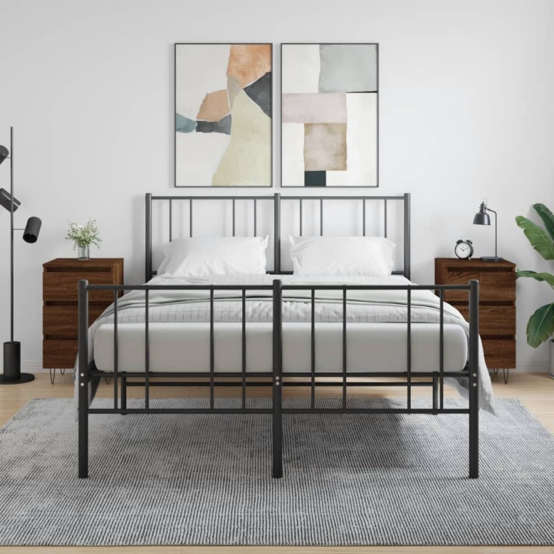 vidaXL Nachttische 2 Stk. Braun Eichen-Optik 40x35x69 cm Holzwerkstoff vidaXL Nachttische 2 Stk. Braun Eichen-Optik 40x35x69 cm Holzwerkstoff
