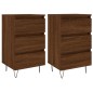 vidaXL Nachttische 2 Stk. Braun Eichen-Optik 40x35x69 cm Holzwerkstoff vidaXL Nachttische 2 Stk. Braun Eichen-Optik 40x35x69 cm Holzwerkstoff