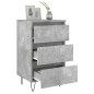 vidaXL Nachttisch Betongrau 40x35x69 cm Holzwerkstoff vidaXL Nachttisch Betongrau 40x35x69 cm Holzwerkstoff