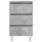vidaXL Nachttisch Betongrau 40x35x69 cm Holzwerkstoff vidaXL Nachttisch Betongrau 40x35x69 cm Holzwerkstoff