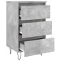 vidaXL Nachttisch Betongrau 40x35x69 cm Holzwerkstoff vidaXL Nachttisch Betongrau 40x35x69 cm Holzwerkstoff