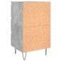vidaXL Nachttisch Betongrau 40x35x69 cm Holzwerkstoff vidaXL Nachttisch Betongrau 40x35x69 cm Holzwerkstoff