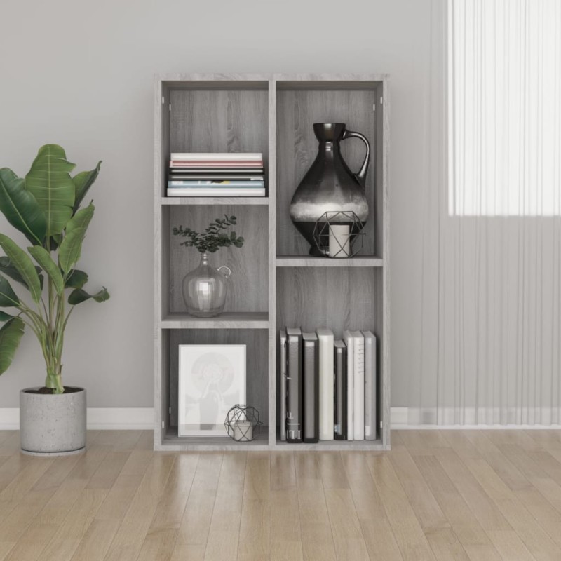 vidaXL Bücherregal/Sideboard Grau Sonoma 50x25x80 cm Holzwerkstoff vidaXL Bücherregal/Sideboard Grau Sonoma 50x25x80 cm Holzwerkstoff