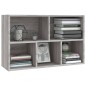 vidaXL Bücherregal/Sideboard Grau Sonoma 50x25x80 cm Holzwerkstoff vidaXL Bücherregal/Sideboard Grau Sonoma 50x25x80 cm Holzwerkstoff