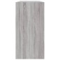 vidaXL Bücherregal/Sideboard Grau Sonoma 50x25x80 cm Holzwerkstoff vidaXL Bücherregal/Sideboard Grau Sonoma 50x25x80 cm Holzwerkstoff