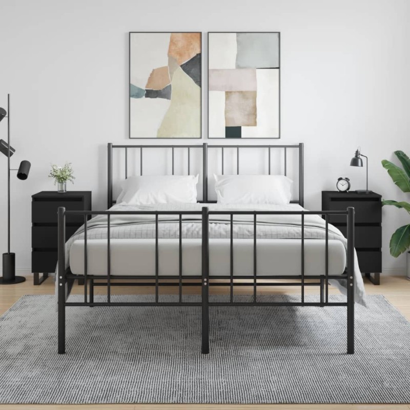 vidaXL Nachttische 2 Stk. Schwarz 40x35x69 cm Holzwerkstoff vidaXL Nachttische 2 Stk. Schwarz 40x35x69 cm Holzwerkstoff