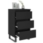 vidaXL Nachttische 2 Stk. Schwarz 40x35x69 cm Holzwerkstoff vidaXL Nachttische 2 Stk. Schwarz 40x35x69 cm Holzwerkstoff