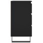 vidaXL Nachttische 2 Stk. Schwarz 40x35x69 cm Holzwerkstoff vidaXL Nachttische 2 Stk. Schwarz 40x35x69 cm Holzwerkstoff