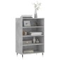 vidaXL Highboard Betongrau 57x35x90 cm Holzwerkstoff vidaXL Highboard Betongrau 57x35x90 cm Holzwerkstoff