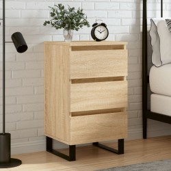 vidaXL Nachttisch Sonoma-Eiche 40x35x69 cm Holzwerkstoff
