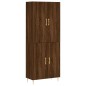 Highboard Braun Eichen-Optik 69,5x34x180 cm Holzwerkstoff Highboard Braun Eichen-Optik 69,5x34x180 cm Holzwerkstoff