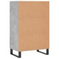 vidaXL Highboard Betongrau 57x35x90 cm Holzwerkstoff vidaXL Highboard Betongrau 57x35x90 cm Holzwerkstoff