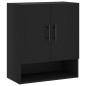 vidaXL Wandschrank Schwarz 60x31x70 cm Holzwerkstoff vidaXL Wandschrank Schwarz 60x31x70 cm Holzwerkstoff