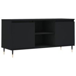 vidaXL TV-Schrank Schwarz 104x35x50 cm Holzwerkstoff