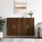 vidaXL Wandschränke 2 Stk. Braun Eichen-Optik 69,5x34x90 cm vidaXL Wandschränke 2 Stk. Braun Eichen-Optik 69,5x34x90 cm