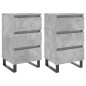 vidaXL Nachttische 2 Stk. Betongrau 40x35x69 cm Holzwerkstoff vidaXL Nachttische 2 Stk. Betongrau 40x35x69 cm Holzwerkstoff