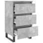 vidaXL Nachttische 2 Stk. Betongrau 40x35x69 cm Holzwerkstoff vidaXL Nachttische 2 Stk. Betongrau 40x35x69 cm Holzwerkstoff