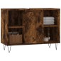 vidaXL Badschrank Räuchereiche 80x33x60 cm Holzwerkstoff vidaXL Badschrank Räuchereiche 80x33x60 cm Holzwerkstoff