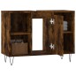 vidaXL Badschrank Räuchereiche 80x33x60 cm Holzwerkstoff vidaXL Badschrank Räuchereiche 80x33x60 cm Holzwerkstoff