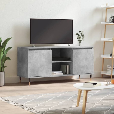 vidaXL TV-Schrank Betongrau 104x35x50 cm Holzwerkstoff