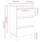 vidaXL Nachttische 2 Stk. Weiß 40x35x69 cm Holzwerkstoff vidaXL Nachttische 2 Stk. Weiß 40x35x69 cm Holzwerkstoff