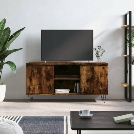 vidaXL TV-Schrank Räuchereiche 104x35x50 cm Holzwerkstoff