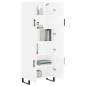 vidaXL Highboard Hochglanz-Weiß 69,5x34x180 cm Holzwerkstoff vidaXL Highboard Hochglanz-Weiß 69,5x34x180 cm Holzwerkstoff