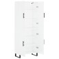 vidaXL Highboard Hochglanz-Weiß 69,5x34x180 cm Holzwerkstoff vidaXL Highboard Hochglanz-Weiß 69,5x34x180 cm Holzwerkstoff