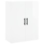 vidaXL Highboard Hochglanz-Weiß 69,5x34x180 cm Holzwerkstoff vidaXL Highboard Hochglanz-Weiß 69,5x34x180 cm Holzwerkstoff