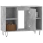 vidaXL Badschrank Betongrau 80x33x60 cm Holzwerkstoff vidaXL Badschrank Betongrau 80x33x60 cm Holzwerkstoff