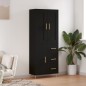 Highboard Schwarz 69,5x34x180 cm Holzwerkstoff Highboard Schwarz 69,5x34x180 cm Holzwerkstoff
