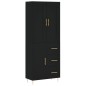 Highboard Schwarz 69,5x34x180 cm Holzwerkstoff Highboard Schwarz 69,5x34x180 cm Holzwerkstoff