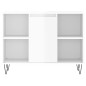 vidaXL Badschrank Hochglanz-Weiß 80x33x60 cm Holzwerkstoff vidaXL Badschrank Hochglanz-Weiß 80x33x60 cm Holzwerkstoff