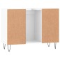 vidaXL Badschrank Hochglanz-Weiß 80x33x60 cm Holzwerkstoff vidaXL Badschrank Hochglanz-Weiß 80x33x60 cm Holzwerkstoff