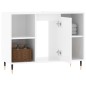 vidaXL Badschrank Hochglanz-Weiß 80x33x60 cm Holzwerkstoff vidaXL Badschrank Hochglanz-Weiß 80x33x60 cm Holzwerkstoff
