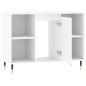 vidaXL Badschrank Hochglanz-Weiß 80x33x60 cm Holzwerkstoff vidaXL Badschrank Hochglanz-Weiß 80x33x60 cm Holzwerkstoff