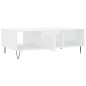 vidaXL Couchtisch Hochglanz-Weiß 104x60x35 cm Holzwerkstoff vidaXL Couchtisch Hochglanz-Weiß 104x60x35 cm Holzwerkstoff