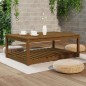 vidaXL Gartentisch Honigbraun 121x82,5x45 cm Massivholz Kiefer vidaXL Gartentisch Honigbraun 121x82,5x45 cm Massivholz Kiefer